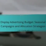 Display Advertising Budget: Seasonal Campaigns and Allocation Strategies