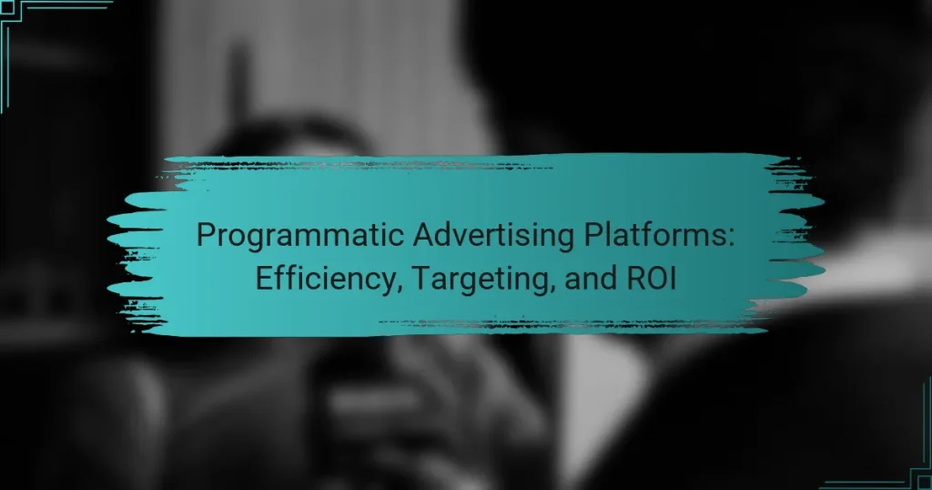 Programmatic Advertising Platforms: Efficiency, Targeting, and ROI