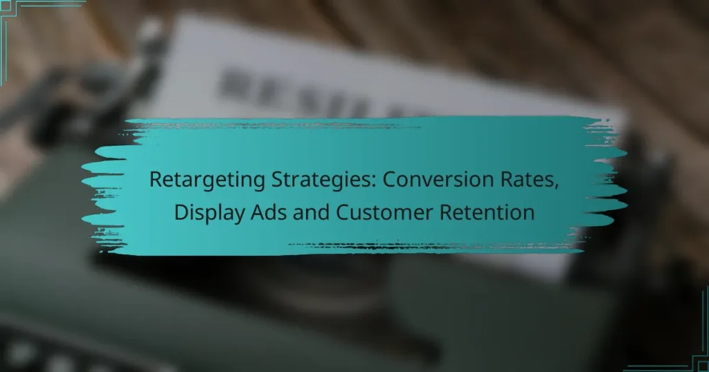 Retargeting Strategies: Conversion Rates, Display Ads and Customer Retention